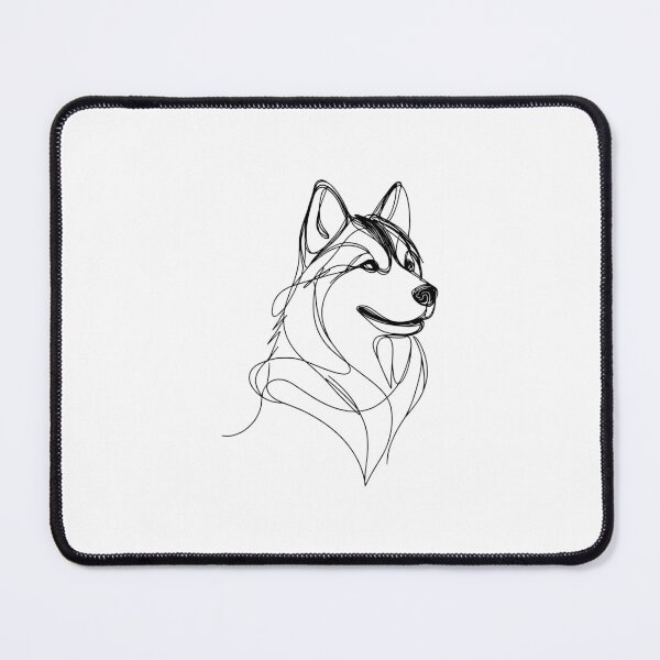 Item preview, Siberian Husky Line Art designed and sold by DesignsByKazu.