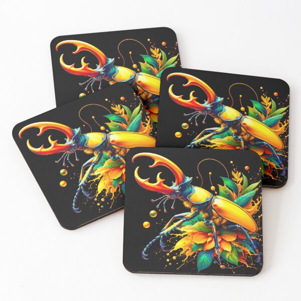 Item preview, Yellow lucanus beetle designed and sold by NEUMANN ArtWear Boutique.