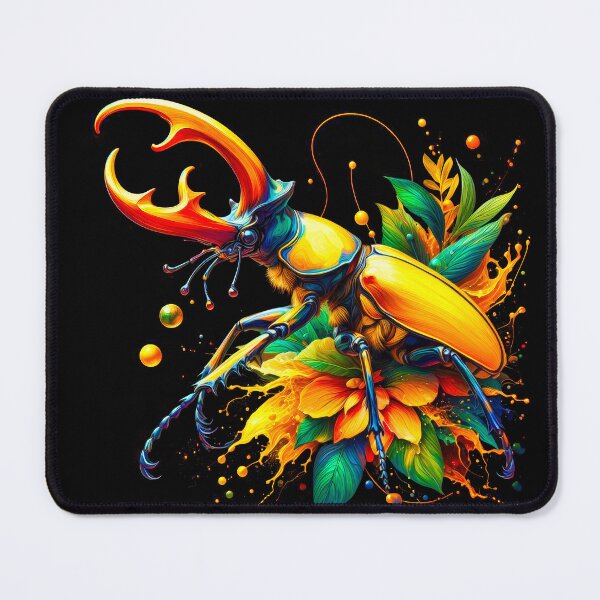 Item preview, Yellow lucanus beetle designed and sold by NEUMANN ArtWear Boutique.