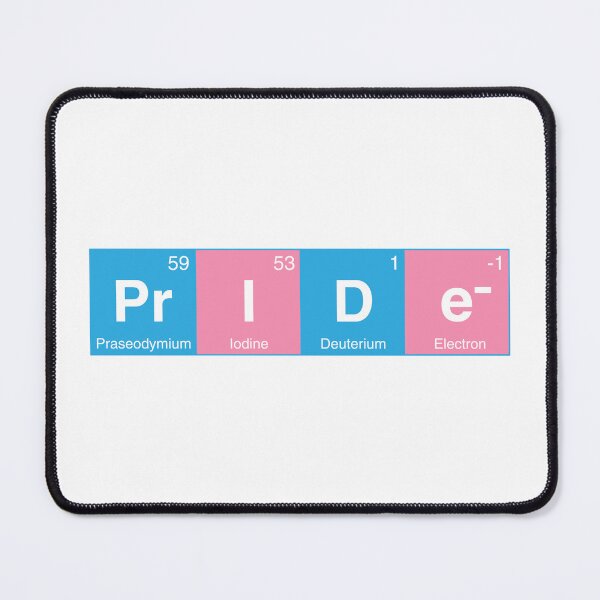 Item preview, Trans Pride Colors Periodic Table designed and sold by humnoo.