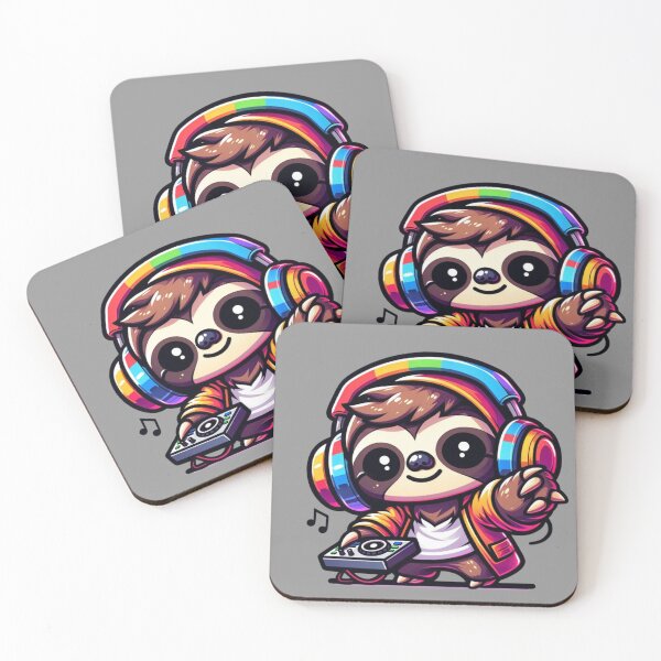 Item preview, Groove Master Sloth: Spinning the Chill Beats designed and sold by Kwanbaba21.