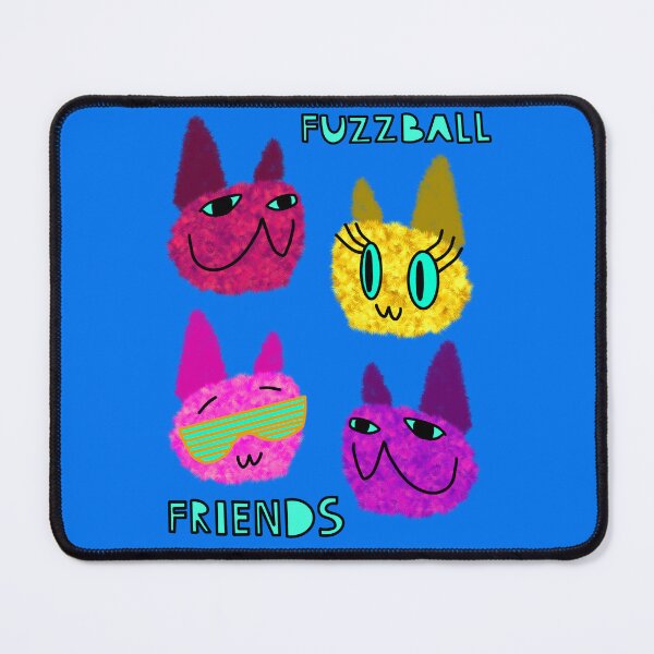 Item preview, Fuzzy Cats FFF Fuzzball Friends Forever! designed and sold by chowlet.
