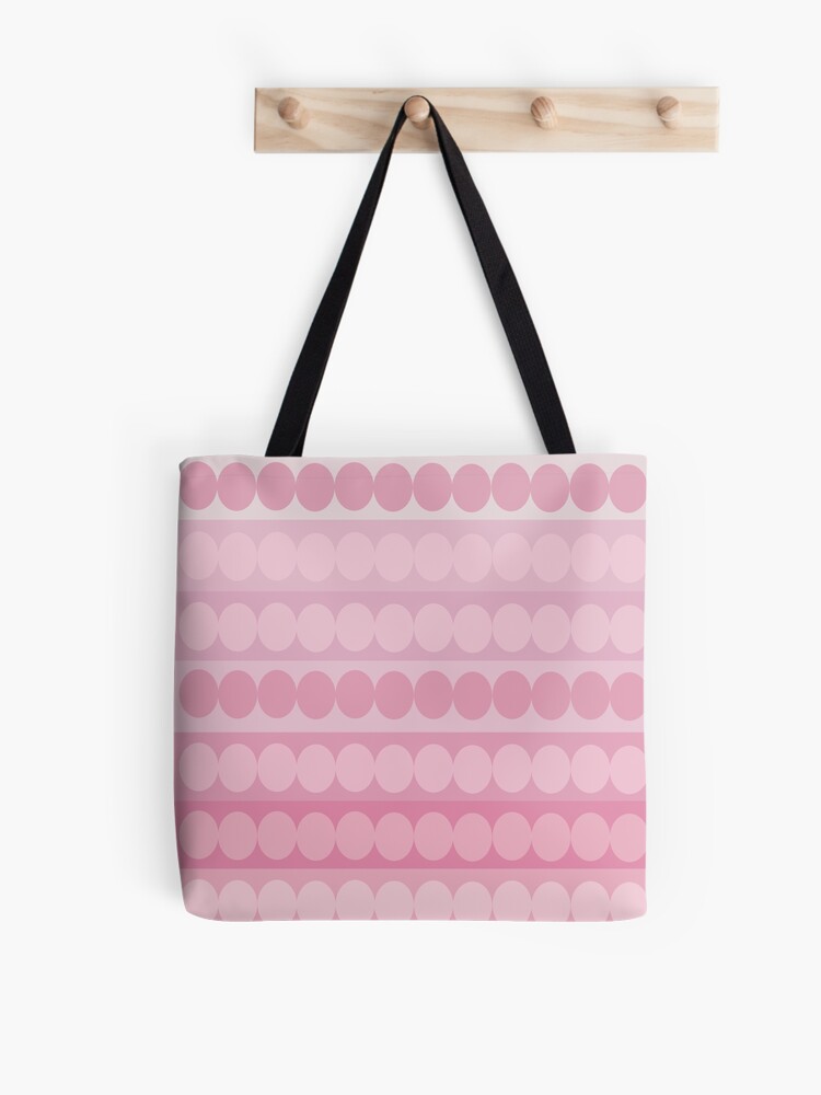 Thumbnail 1 of 2, Tote Bag, Geometric Pattern Pink Circles designed and sold by CarlaBaremb.