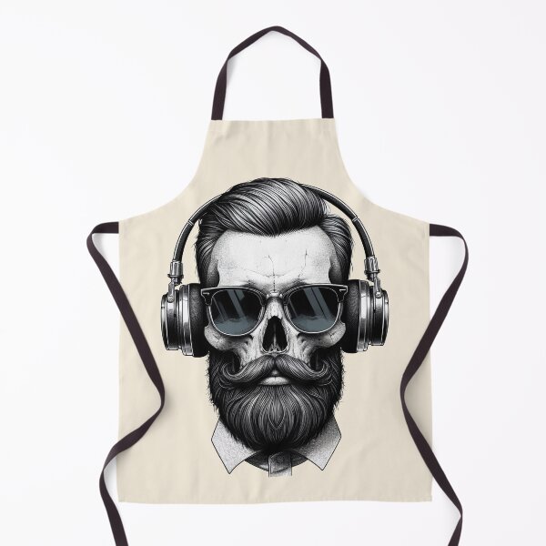 Item preview, Skull wearing Headphones #1 designed and sold by elektronen.