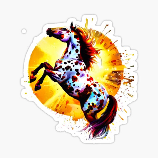 Aperçu de l'œuvre Appaloosa Mustang créée et vendue par NEUMANN ArtWear Boutique.