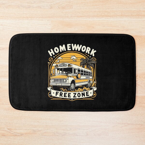 Item preview, School Bus: Homework-Free Zone designed and sold by Dungeon-Depot.