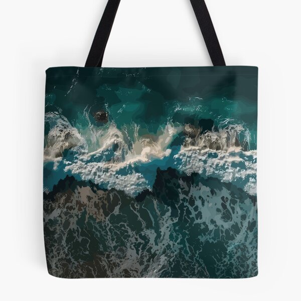 Item preview, Green Ocean Waves designed and sold by Vector Scout Lab.