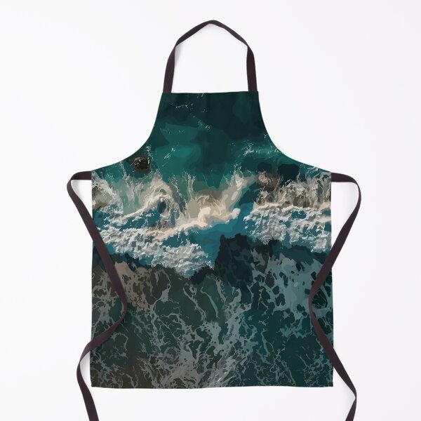 Item preview, Green Ocean Waves designed and sold by Vector Scout Lab.