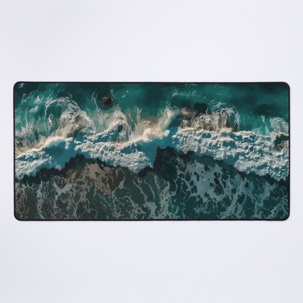 Item preview, Green Ocean Waves designed and sold by Vector Scout Lab.