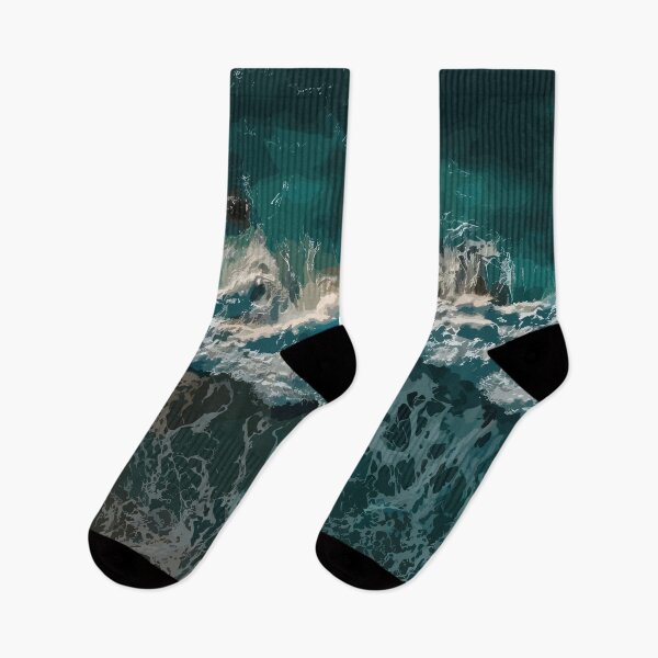 Item preview, Green Ocean Waves designed and sold by Vector Scout Lab.