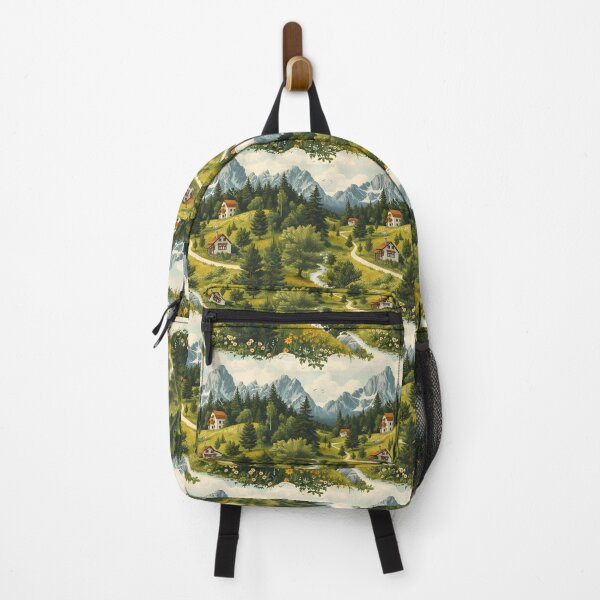 Item preview, Alpine Serenity: Charming Mountain Path Illustration designed and sold by VoyteksDesigns.