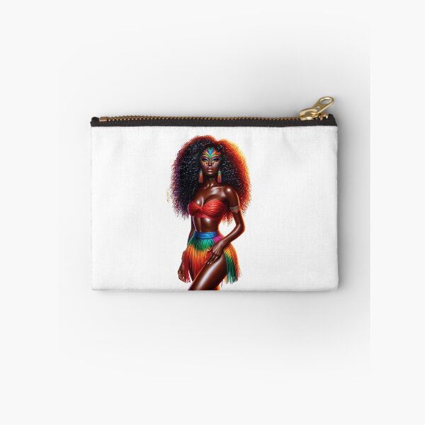 Item preview, Carnival Afro Woman, Mardi Gras Black Woman, Afro American Girl, Mardi Gras Parade, Mardi Gras Party. designed and sold by gabrielakrall.