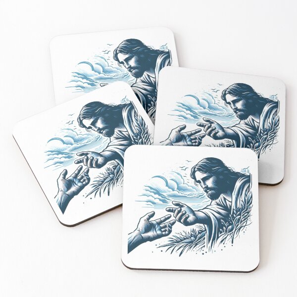 Item preview,  "Jesus reached out his hand and touched the leper, and immediately the leprosy left him."  designed and sold by PaintMeWorld.