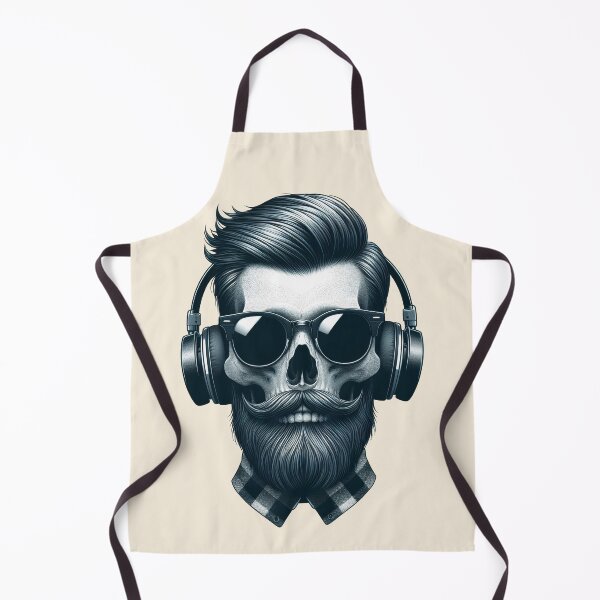 Item preview, Skull wearing Headphones #3 designed and sold by elektronen.