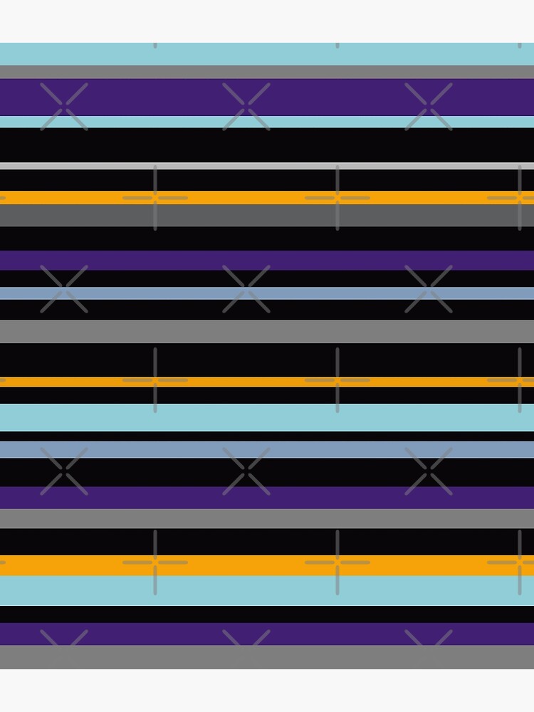 Thumbnail 3 of 3, Backpack, Playful Stripes Purple Orange and Cyan Pattern designed and sold by CarlaBaremb.