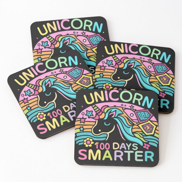 Item preview, Unicorn 100 days smarter neon techno designed and sold by Pawel Oska.