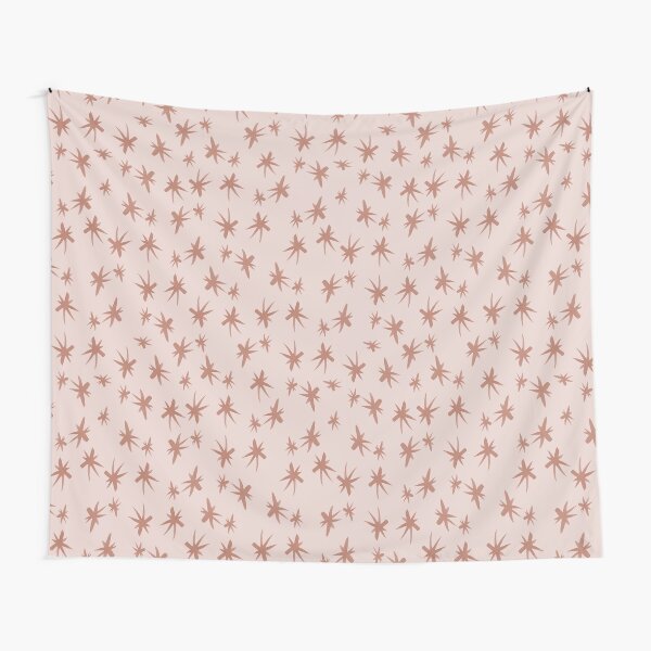 Firewheel Star Watercolour - Vibrant Peach Australian Rainforest Inspired Pattern for Home & Apparel Tapestry
