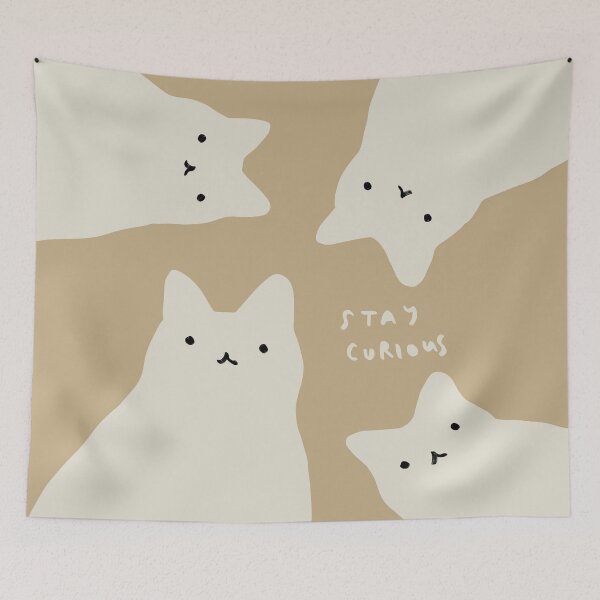Item preview, The Curious Cats designed and sold by ilovedoodle.