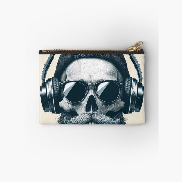 Item preview, Skull wearing Headphones #4 designed and sold by elektronen.