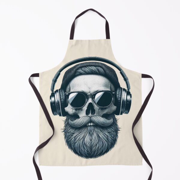 Item preview, Skull wearing Headphones #4 designed and sold by elektronen.