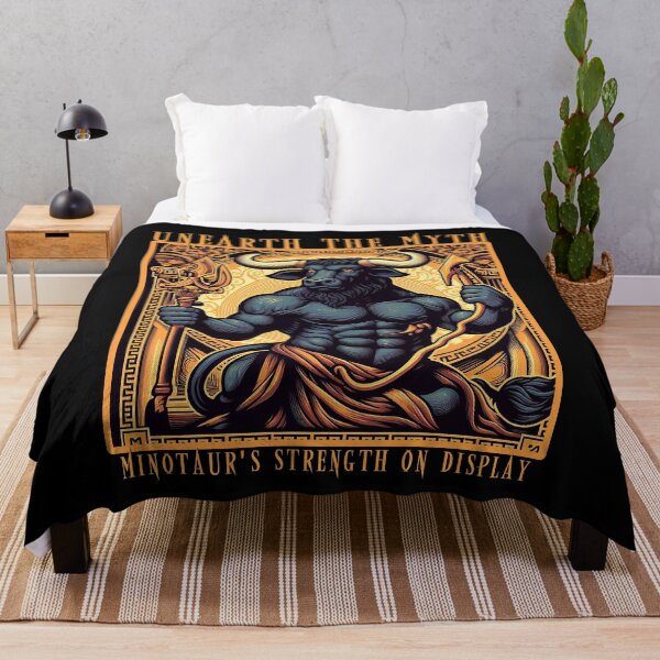 Item preview, "Unearth the Myth: Minotaur's Strength on Display." designed and sold by LuharBrothers.