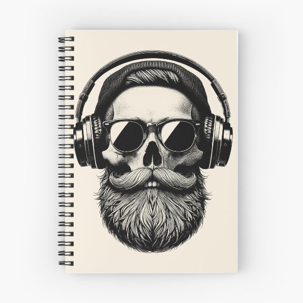 Item preview, Skull wearing Headphones #4 [1 Color] designed and sold by elektronen.