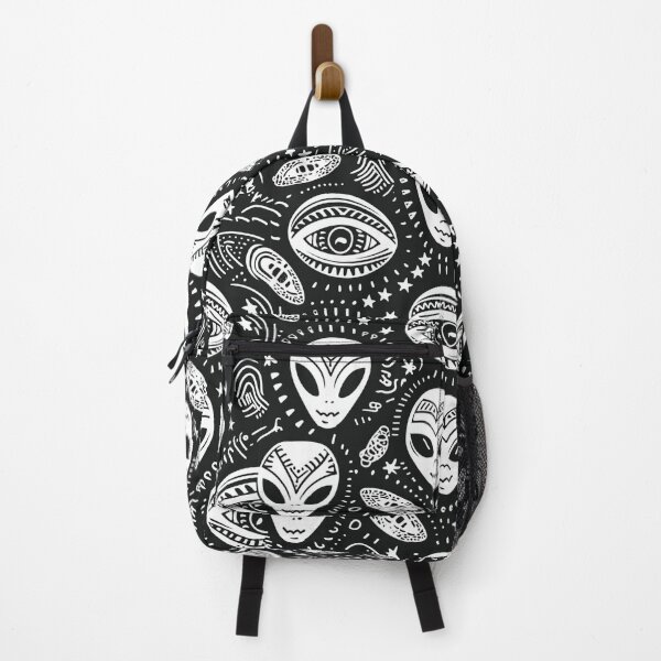 Item preview, Mystical Alien Symbols - Monochrome Extraterrestrial Patterns designed and sold by Nicholas Panek.
