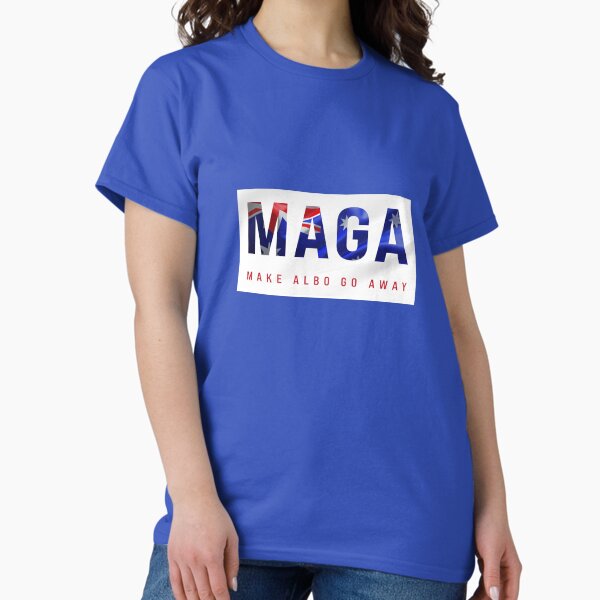 Vista previa del artículo con la obra «MAGA: Haz que Albo se vaya», diseñado y vendido por davidbeattie.