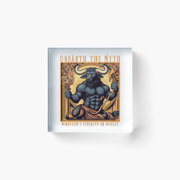 Item preview, "Unearth the Myth: Minotaur's Strength on Display." designed and sold by LuharBrothers.