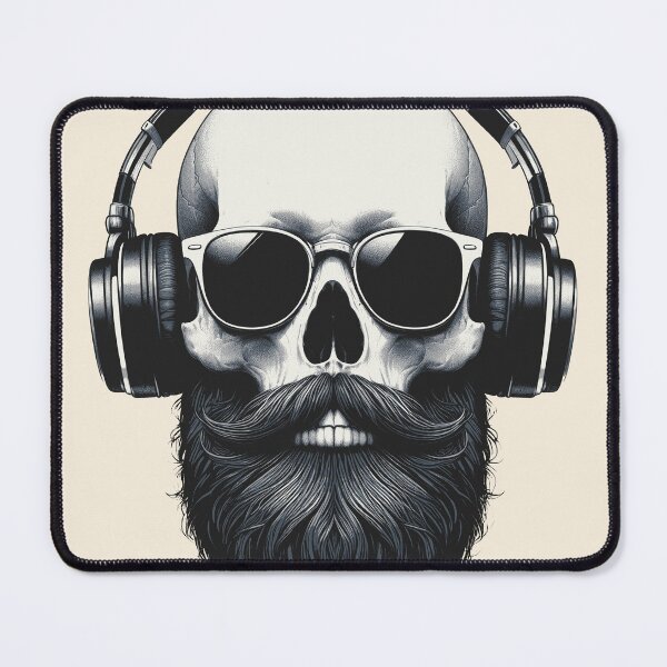 Item preview, Skull wearing Headphones #5 designed and sold by elektronen.