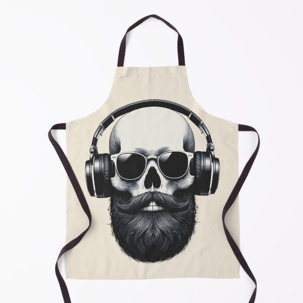 Item preview, Skull wearing Headphones #5 designed and sold by elektronen.