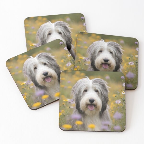 Item preview, Charismatic Bearded Collie Wild Flowers designed and sold by HeavenRoad.