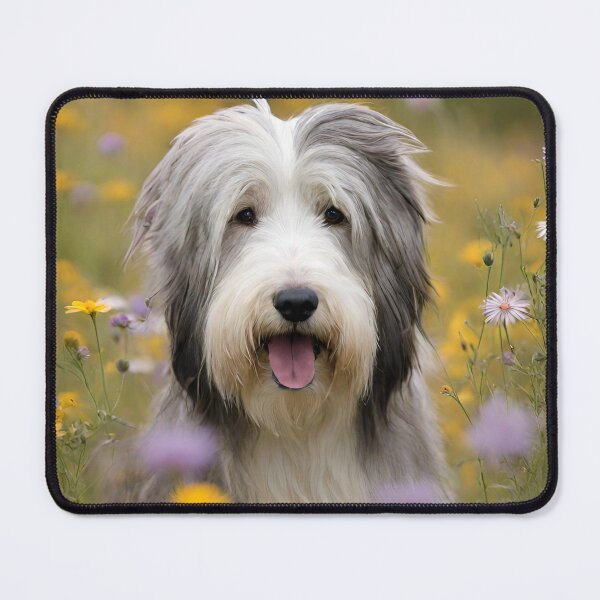 Item preview, Charismatic Bearded Collie Wild Flowers designed and sold by HeavenRoad.