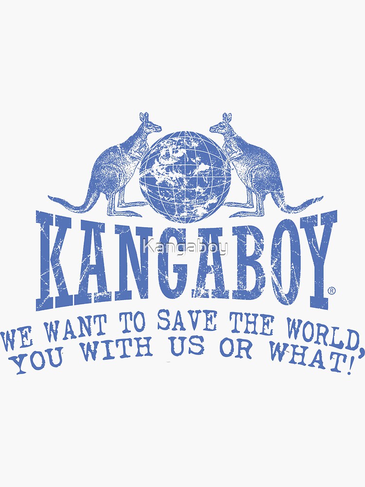 Thumbnail 3 of 3, Sticker, We Want To Save The World designed and sold by Kangaboy.