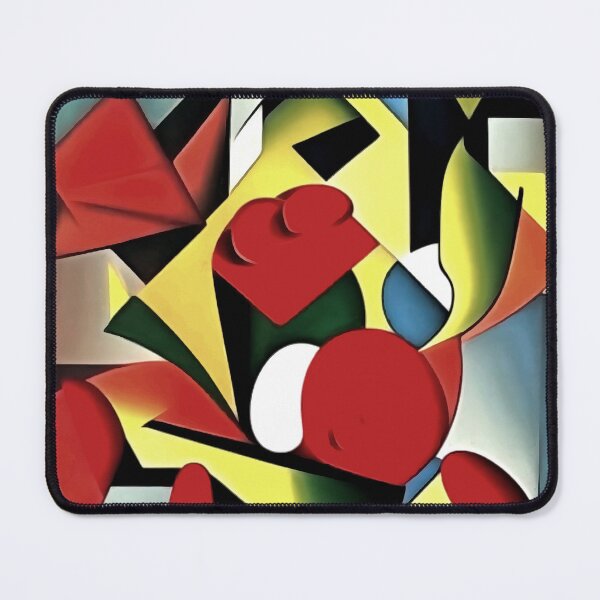 Item preview, Red Roses In A Red Vase Geometric Art Abstract designed and sold by taiche.