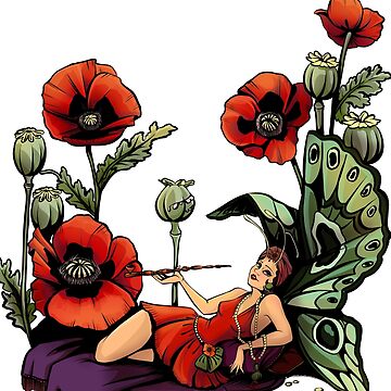 Artwork thumbnail, Poppy Floral Print by Holly Pierson