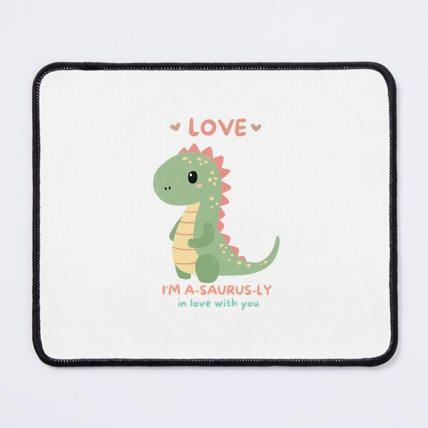 Item preview, Cute Dino stegaysaurus valentine mode Love on white-Valentine 45 designed and sold by mndesignworx.