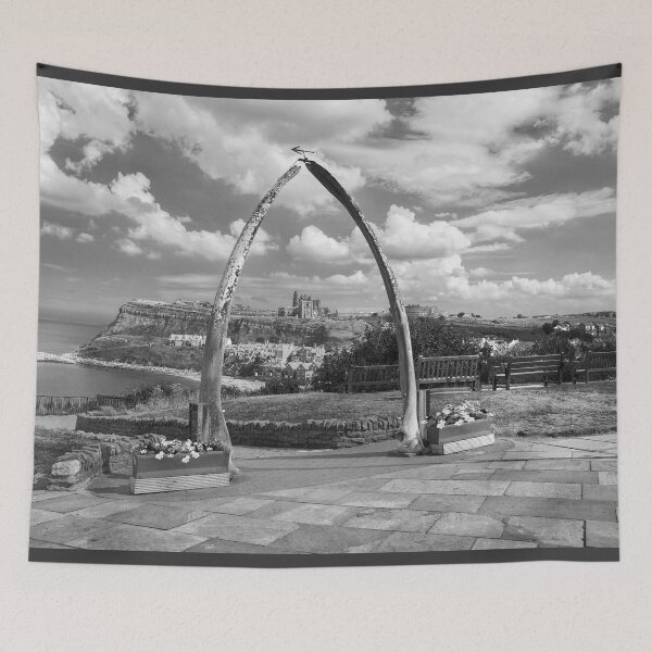 Item preview, Whitby Whalebone Arch BW designed and sold by Alisonchambers2.