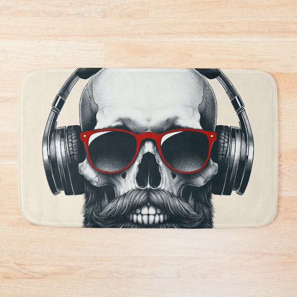 Item preview, Skull wearing Headphones #6 designed and sold by elektronen.