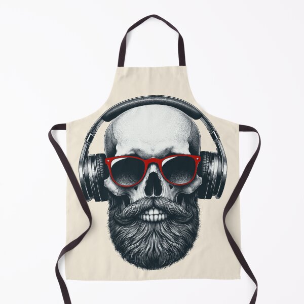 Item preview, Skull wearing Headphones #6 designed and sold by elektronen.