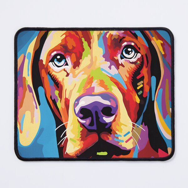 Item preview, Vizsla dog portraits drawing. animal colorful. Animal throw pillow. designed and sold by formform.