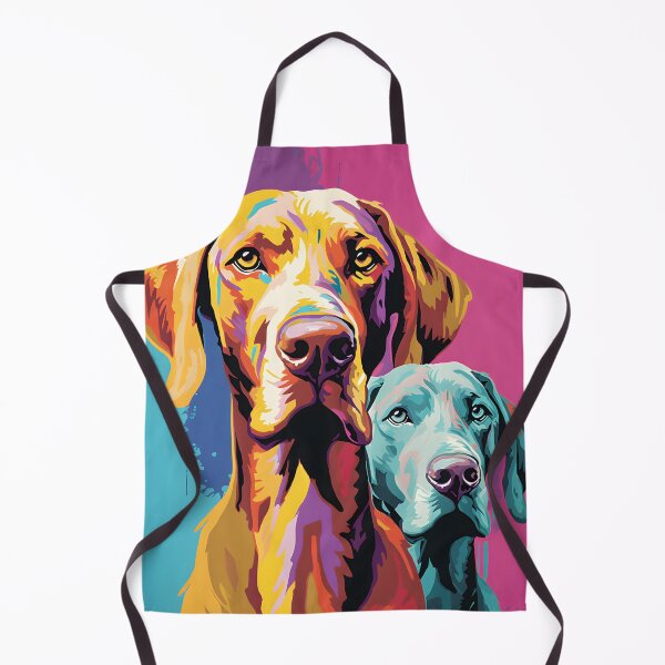 Item preview, Vizsla dog portraits drawing. animal colorful. Animal throw pillow.  designed and sold by formform.