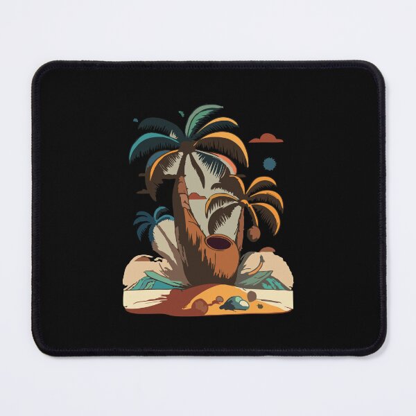 Item preview, Coconut Tree and Tropical Island designed and sold by desinganddecor.