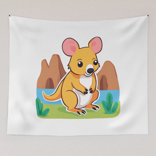 Item preview, Kangaroo, Australia Kangaroo, Cute Kangaroo designed and sold by PurpleWay.