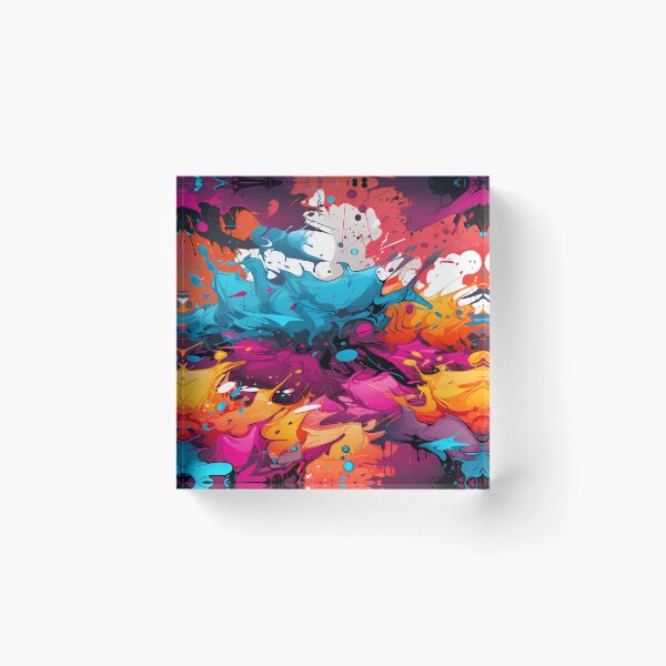 Item preview, Abstract Graffiti Art: Anime Painting Splatter. designed and sold by GiveMeMood.