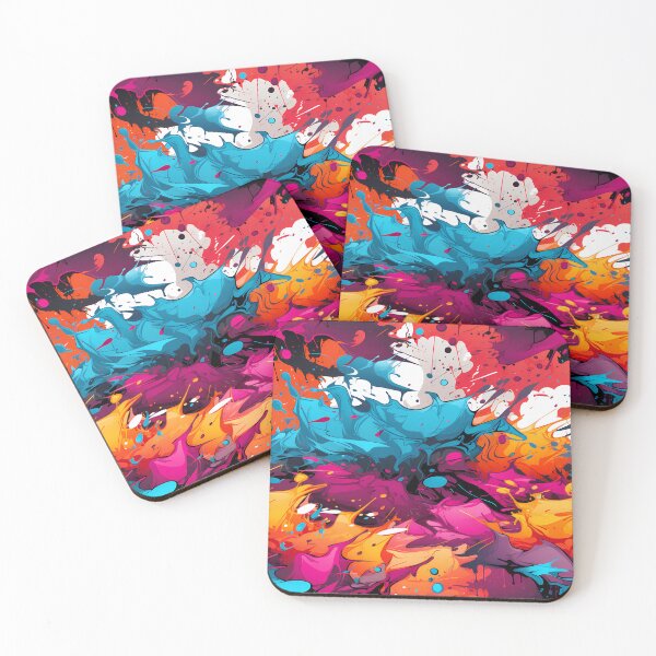 Item preview, Abstract Graffiti Art: Anime Painting Splatter. designed and sold by GiveMeMood.