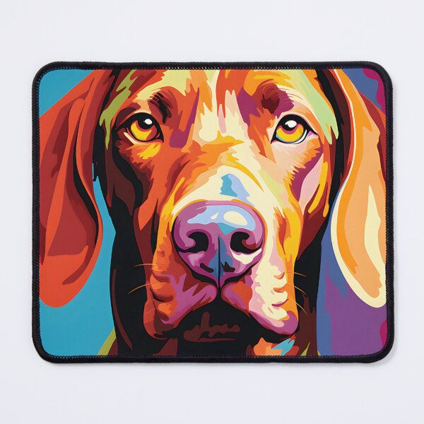 Item preview, Vizsla dog portraits drawing. animal colorful. Animal throw pillow. designed and sold by formform.