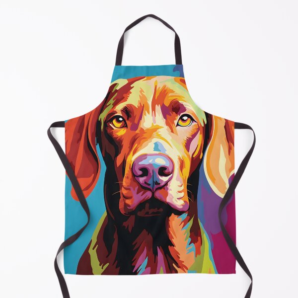 Item preview, Vizsla dog portraits drawing. animal colorful. Animal throw pillow.  designed and sold by formform.