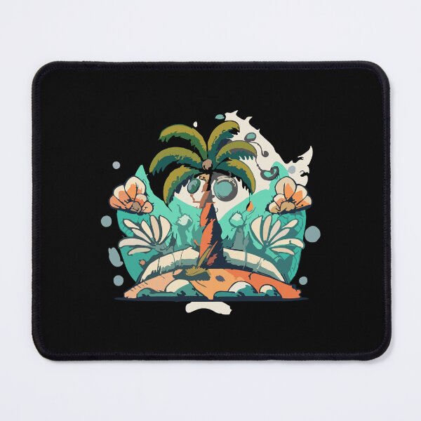 Item preview, Coconut Tree and Tropical Island designed and sold by desinganddecor.