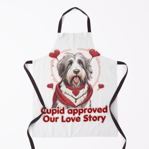 Item preview, Valentine Cupid Bearded Collie Dog - Cupid approved our love story. Happy Valentines Day designed and sold by GoodyPaws.